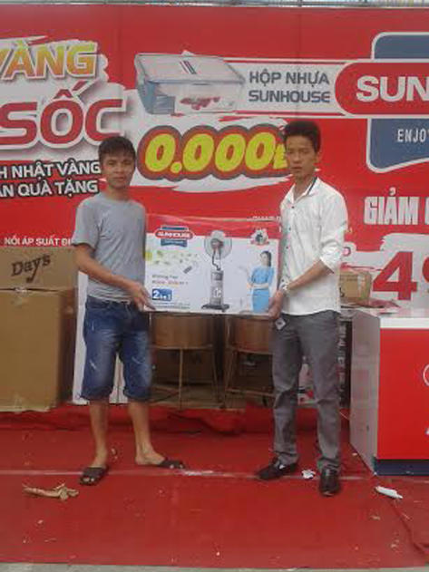 Danh sách đơn hàng Sunhouse chúc mừng sinh nhật Pico Nguyễn Trãi