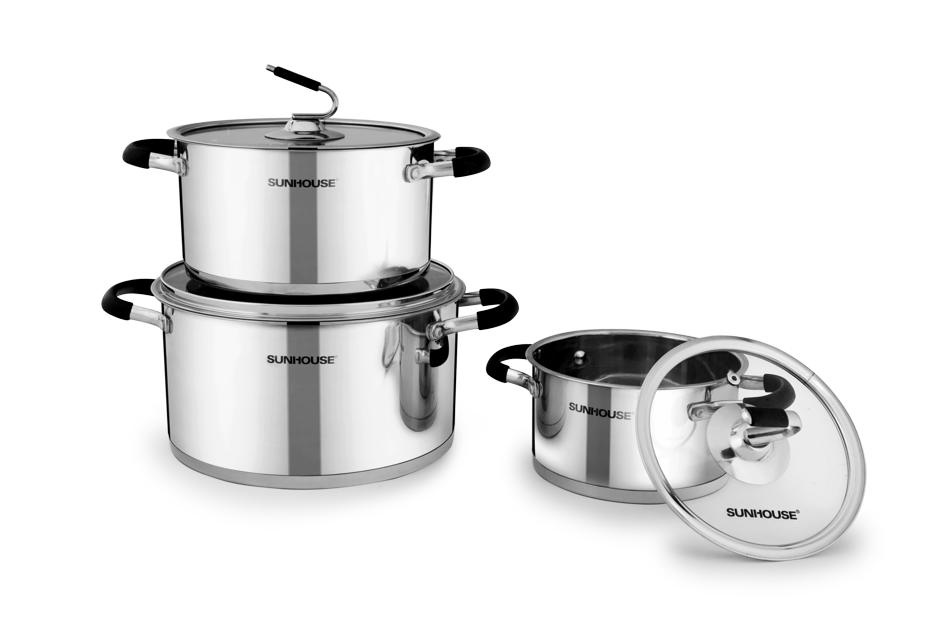 Bộ nồi inox 3 đáy SUNHOUSE SH891 002