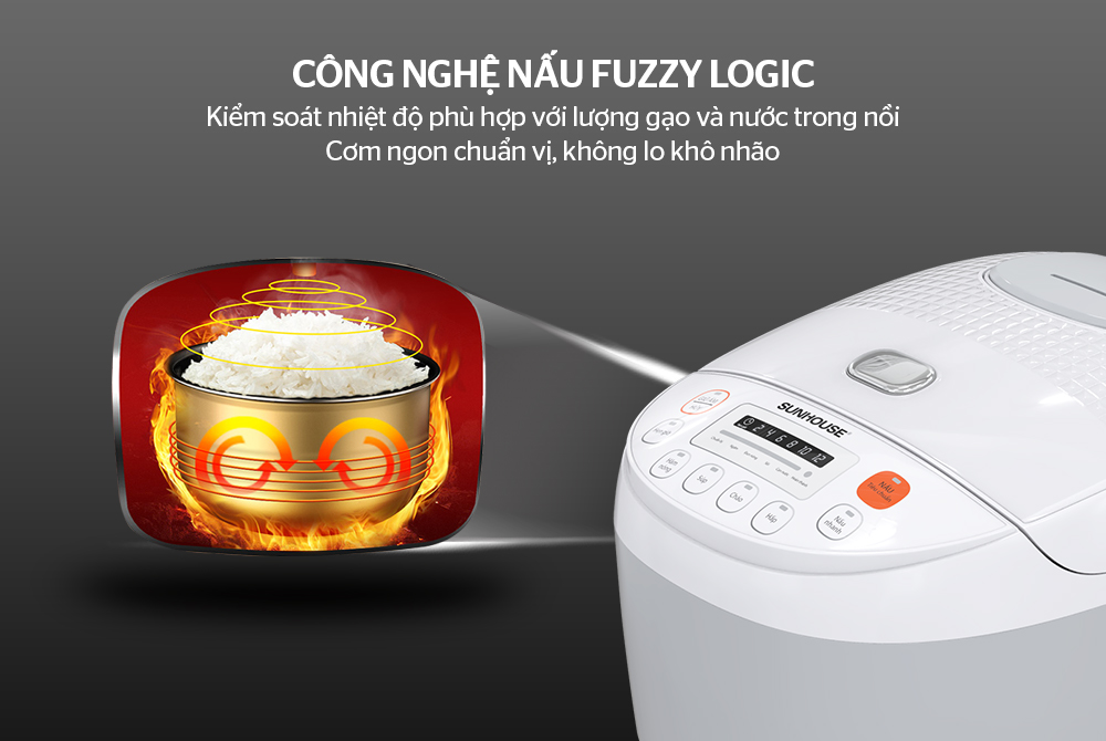 Công nghệ nấu Fuzzy logic giúp kiểm soát nhiệt độ khi nấu