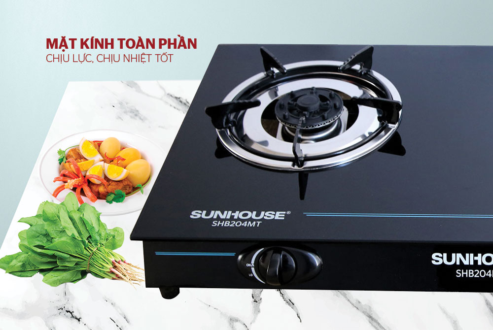 Bếp gas dương kính SUNHOUSE SHB204MT 02