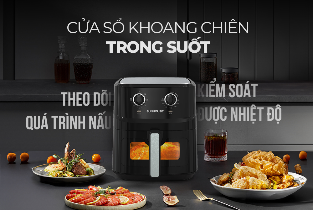 Cửa sổ khoang chiên trong suốt