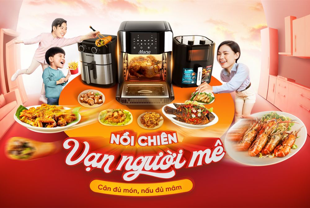 Mẫu nồi chiên không dầu