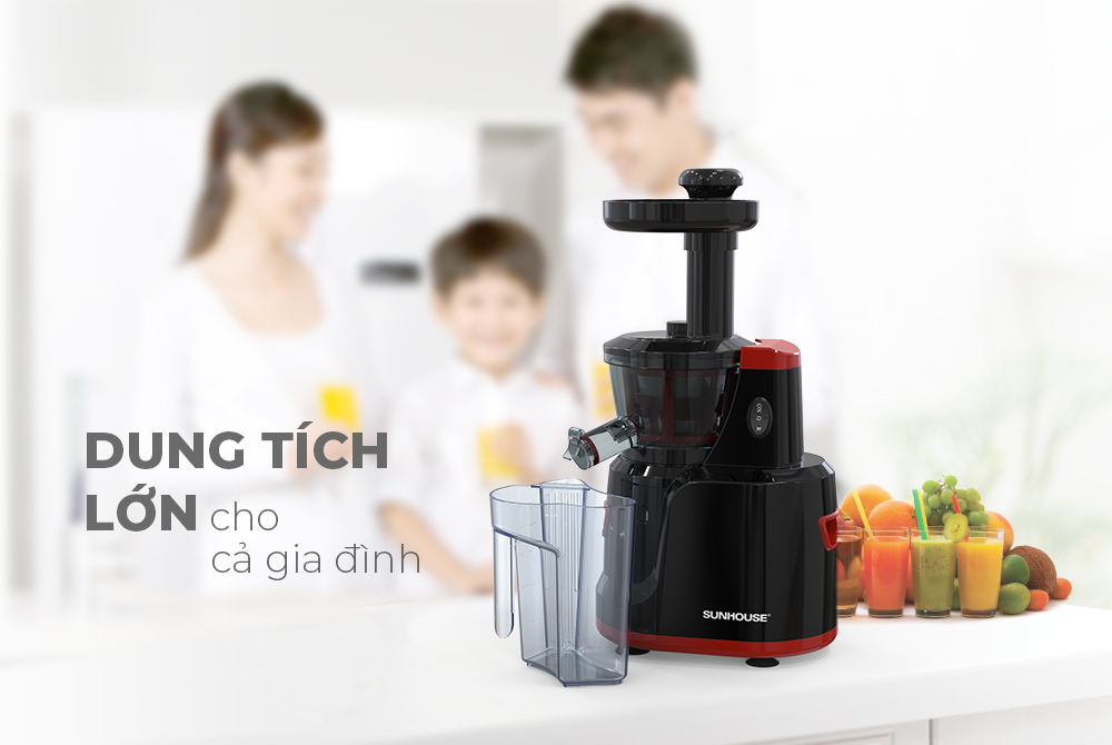 Máy ép chậm có dung tích phù hợp