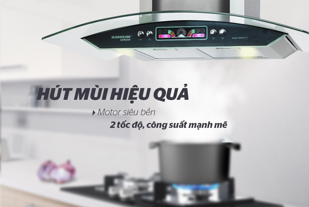 Máy hút mùi không gây tiếng ồn