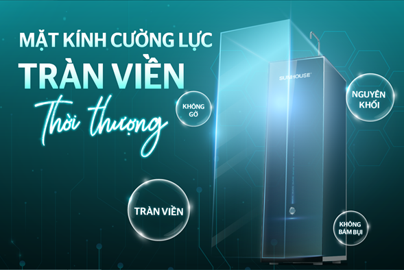 Máy lọc nước thiết kế tràn viền