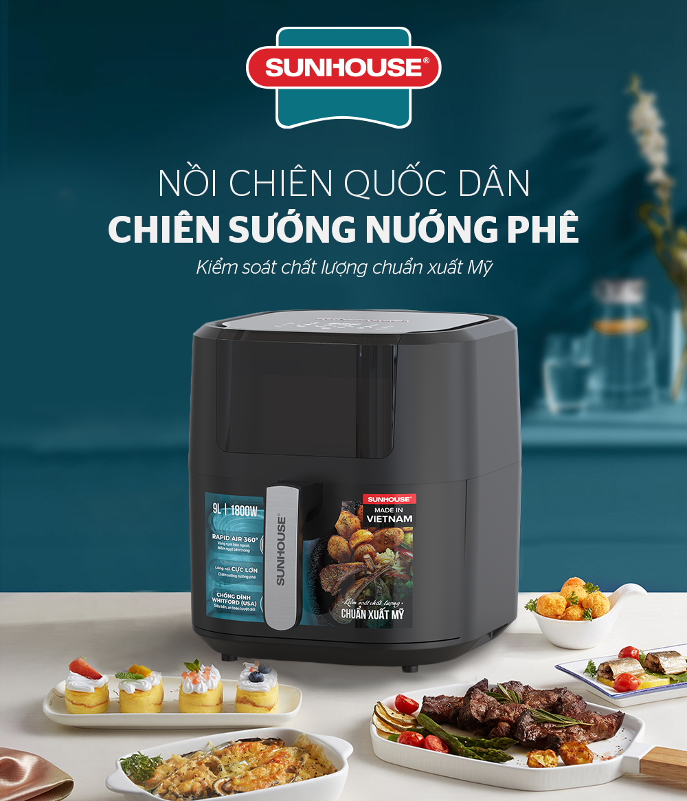 Nồi chiên không dầu 1800W