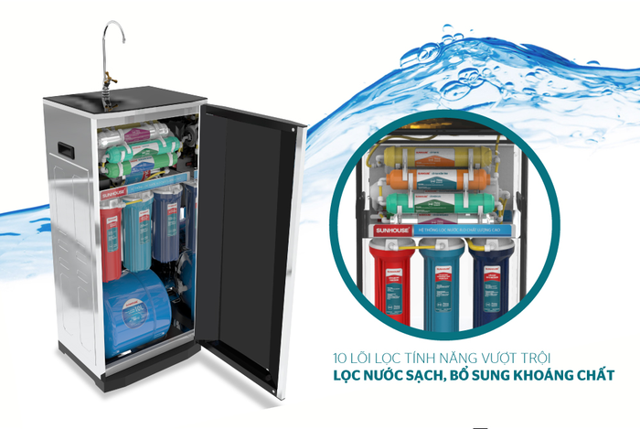 Máy lọc nước cần được cắm điện để đảm bảo quá trình lọc nước sạch, cân bằng độ pH & khoáng chất trong nước