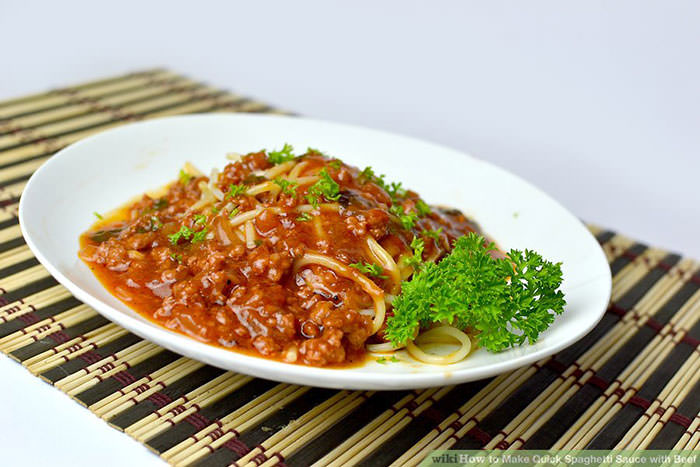 Cách làm mỳ Spaghetti thịt bò sốt cà chua với nồi Anod