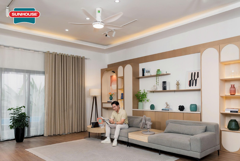 Công suất quạt trần phụ thuộc vào nhiều yếu tố