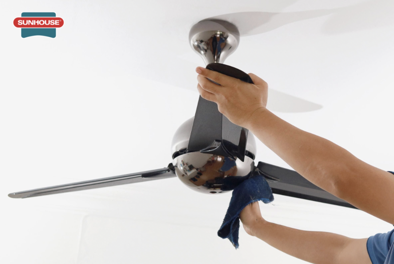 Đảm bảo tuân thủ tuyệt đối các nguyên tắc an toàn khi vệ sinh quạt trần
