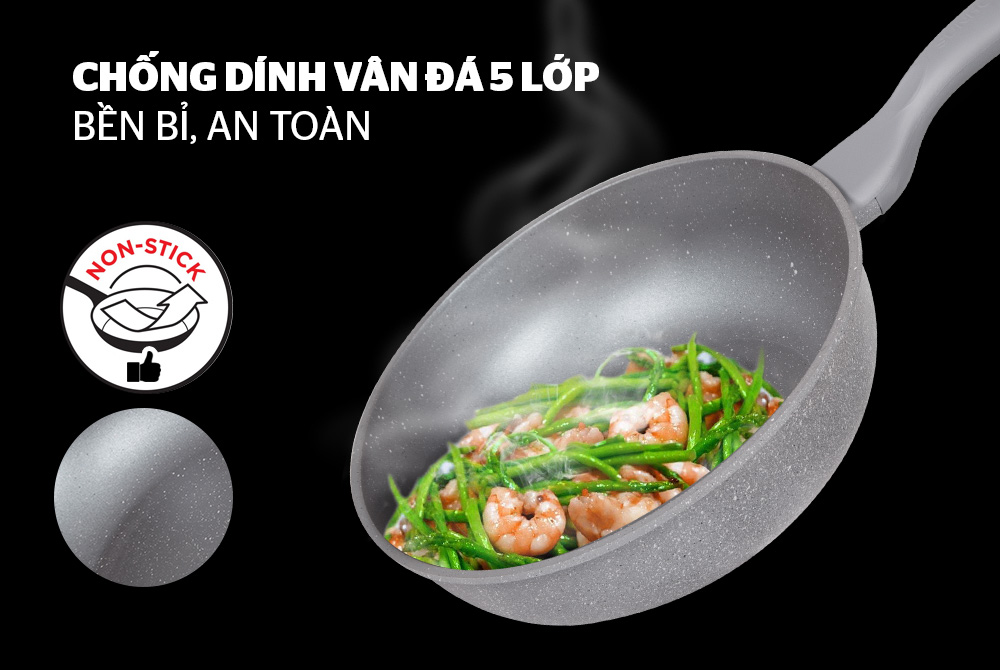 CHẢO SÂU SIÊU BỀN ĐÁ ĐÁY TỪ SUNHOUSE SHG1228MMA 04