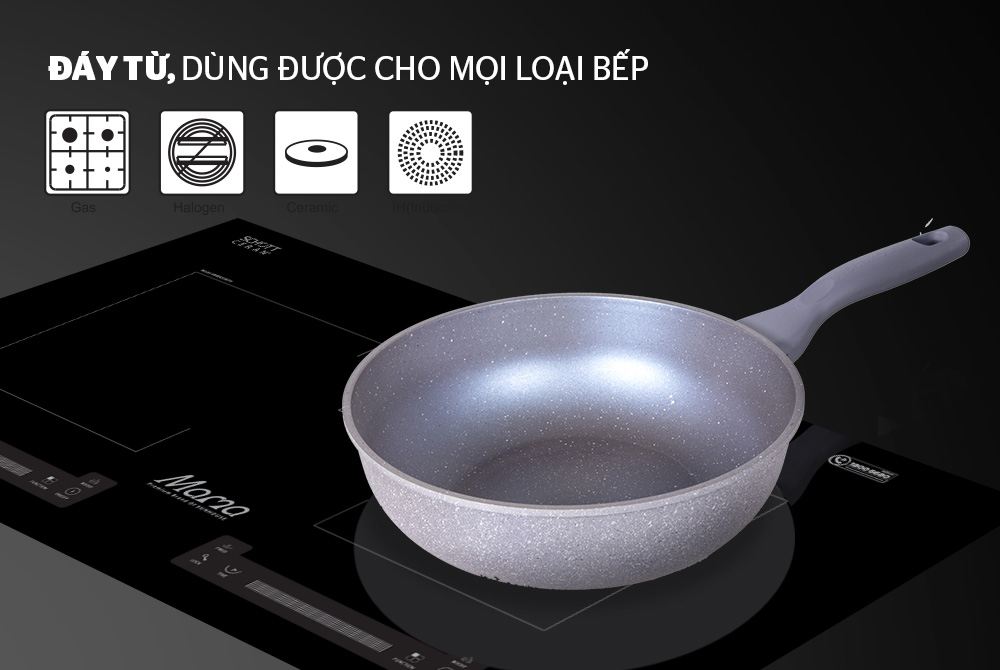 CHẢO SÂU SIÊU BỀN ĐÁ ĐÁY TỪ SUNHOUSE SHG1228MMA 06