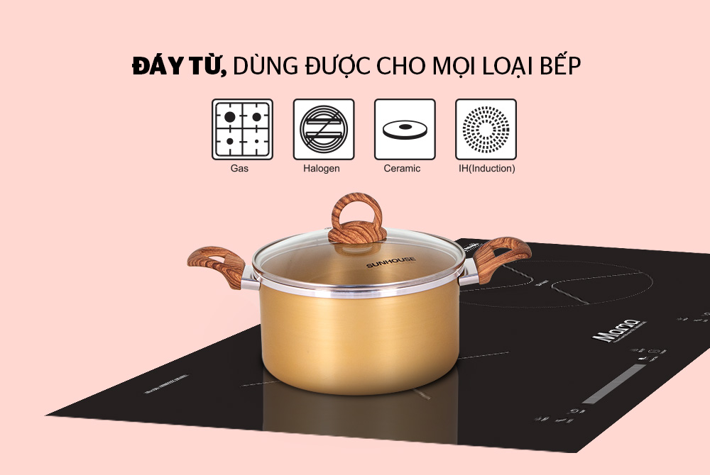 BỘ NỒI ANOD ĐÁY TỪ SUNHOUSE SHG2703MGA 06