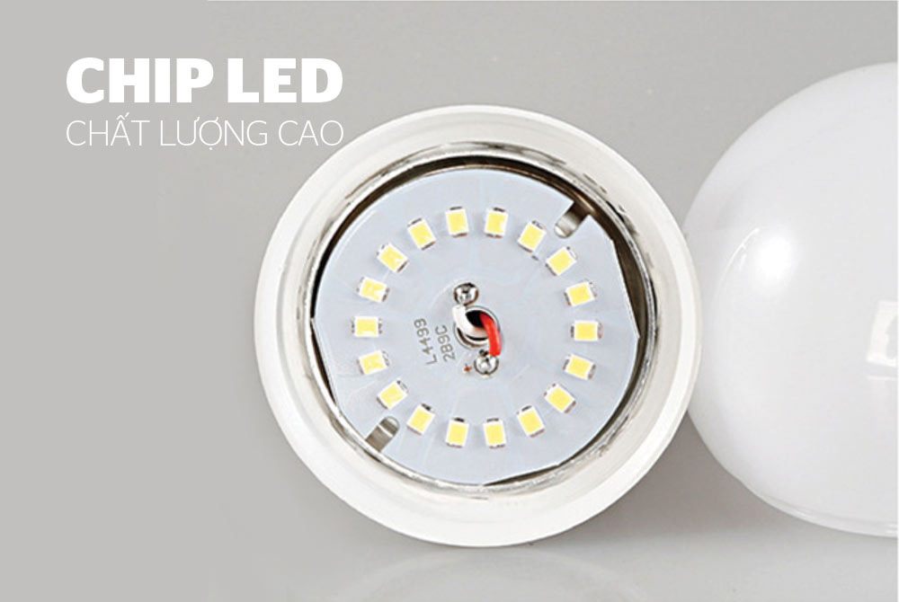 Bộ đèn LED thân nhôm SHE-LEDA60AL-A8W (trắng) 2