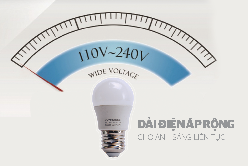 Bộ đèn LED thân nhôm SHE-LEDA60AL-A8W (trắng) 4