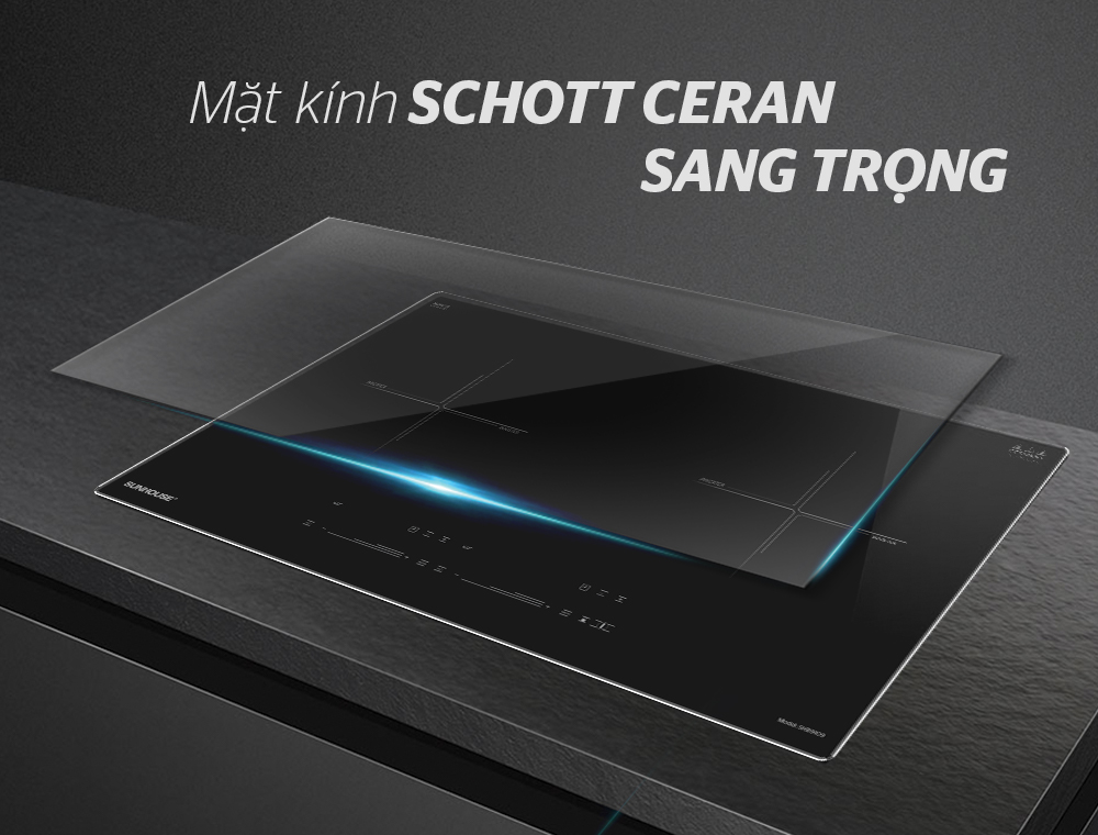 BẾP ĐÔI ĐIỆN TỪ SUNHOUSE SHB9109 2