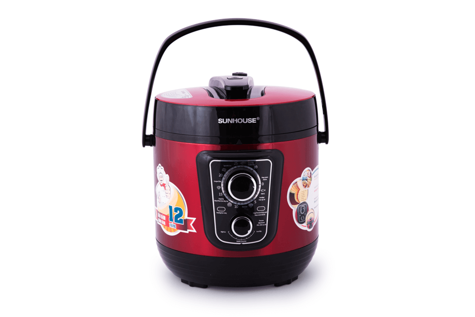 Nồi áp suất điện tử đa năng SUNHOUSE SHD1669 đỏ 001