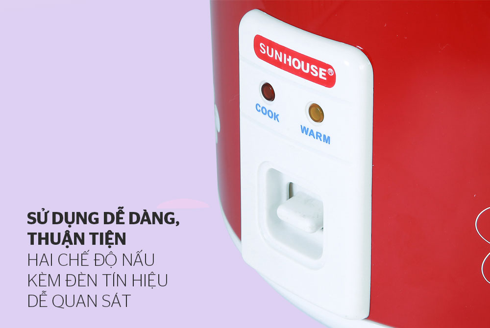 Nồi cơm điện 1.8L SUNHOUSE SHD8601 06