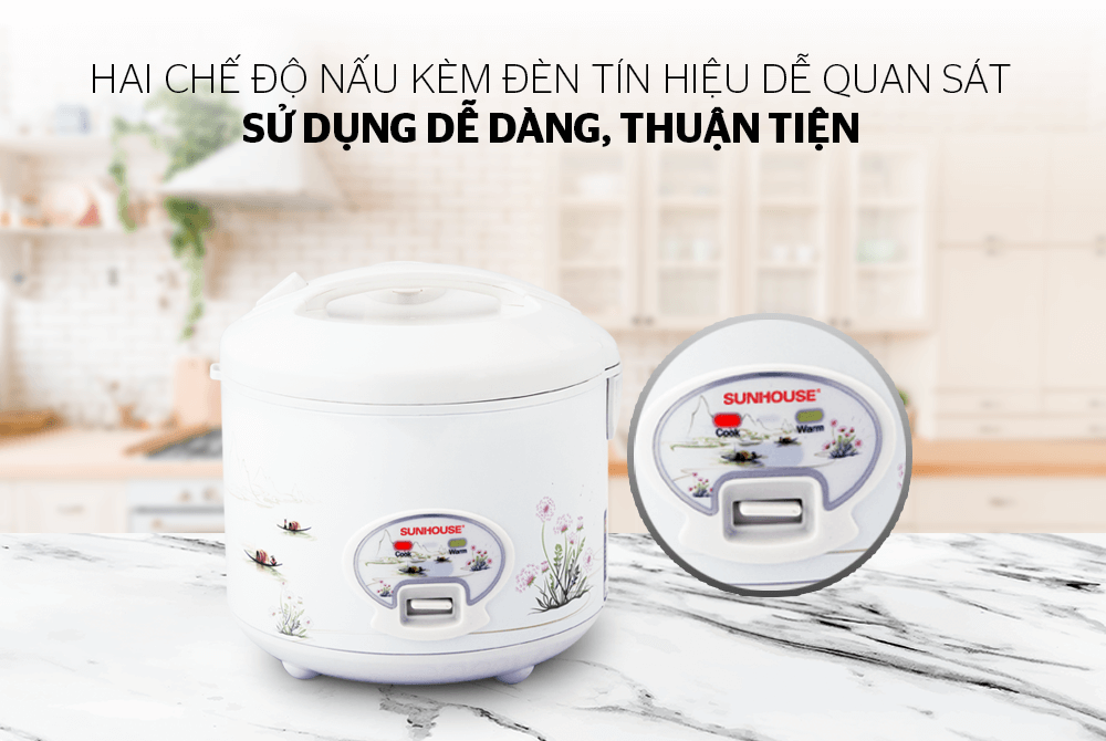 Nồi cơm điện 1.8L SUNHOUSE SHD8602 06