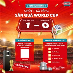 KẾT QUẢ MINIGAME WORLD CUP: CHỐT TỶ SỐ VÀNG – SĂN QUÀ WORLD CUP