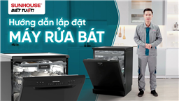 lắp đặt máy rửa bát