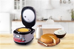 Làm bánh bông lan nấu nồi cơm điện chín đều, xốp phồng