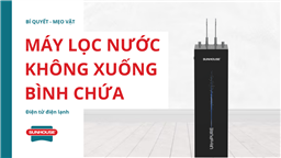 máy lọc nước không xuống bình chứa
