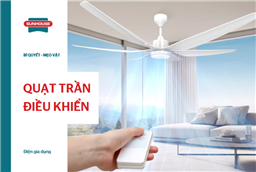 TOP 5 mẫu quạt trần điều khiển tiện nghi, hiện đại