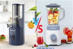 So sánh máy ép chậm và máy xay sinh tố dựa theo 8 tiêu chí