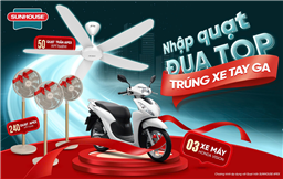 THỂ LỆ CHƯƠNG TRÌNH KHUYẾN MẠI  “NHẬP QUẠT ĐUA TOP - TRÚNG XE TAY GA”