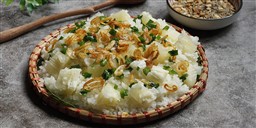 2 công thức nấu xôi sắn bằng nồi cơm điện siêu đơn giản