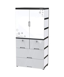 Tủ nhựa 2 cánh 4 ngăn Happy Family Sunhouse KS-CA1400F4