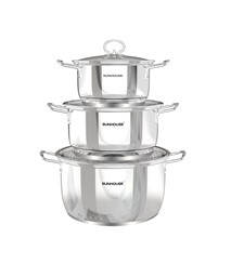 BỘ NỒI INOX IMPACT SUNHOUSE HEALTHY SHG788E