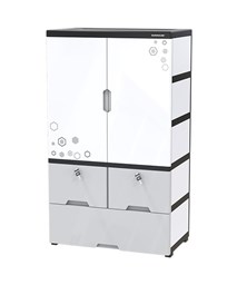 Tủ nhựa 2 cánh 3 ngăn Happy Family Sunhouse KS-CA1177F3