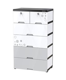 Tủ nhựa đôi 6 ngăn Happy Family Sunhouse KS-CA688F6