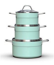 BỘ NỒI NHÔM CHỐNG DÍNH ĐÁY TỪ SUNHOUSE ECO SHG1122MX	