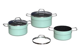 BỘ NỒI CHỐNG DÍNH ĐÁY TỪ SUNHOUSE ECO SHG1122M