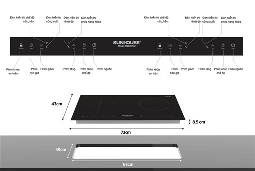 Cách sử dụng bếp từ Sunhouse SHB9105MT: Hướng dẫn chi tiết và hiệu quả