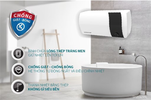 Bình nước nóng 20L Sunhouse SHA9255L - hình ảnh thực tế