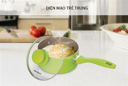 Nồi quấy bột hợp kim nhôm Sunhouse SMP15114 - hình ảnh thực tế