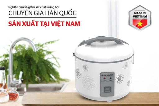 Nồi cơm điện 1.8 l Sunhouse SHD8603 - hình ảnh thực tế
