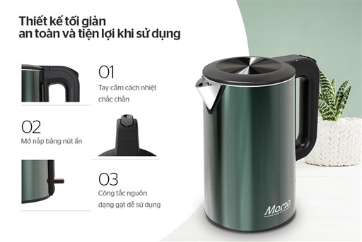 Ấm siêu tốc 3 lớp 1.8L Sunhouse SHD1389 - hình ảnh thực tế