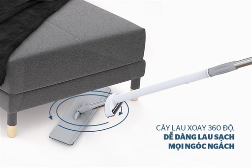 Cây lau nhà tự vắt đa năng Sunhouse KS-MO3211PW - hình ảnh thực tế