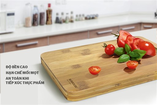 Thớt tre tự nhiên Sunhouse KS-CH3626B - hình ảnh thực tế