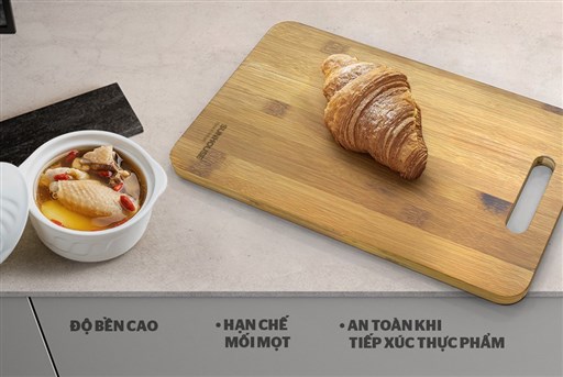 Thớt tre tự nhiên Sunhouse KS-CH3522B - hình ảnh thực tế
