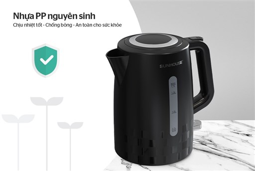 Ấm siêu tốc nhựa 1.7L Sunhouse SHD1306 - hình ảnh thực tế