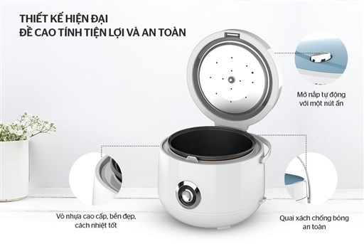 Nồi cơm điện 1.8 l Sunhouse SHD8606 - hình ảnh thực tế