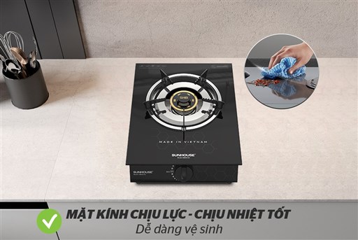 Bếp gas đơn Sunhouse SHB215-EC - hình ảnh thực tế