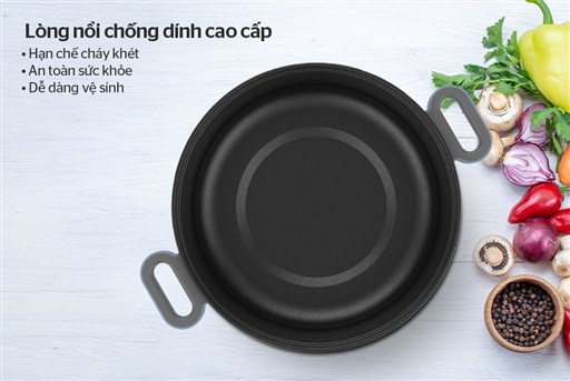 Lẩu điện 3.5L Sunhouse SHD4528 - hình ảnh thực tế