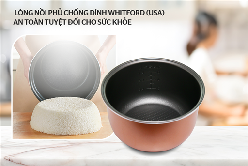 Nồi cơm điện 1.8L Sunhouse SHD8607W - hình ảnh thực tế